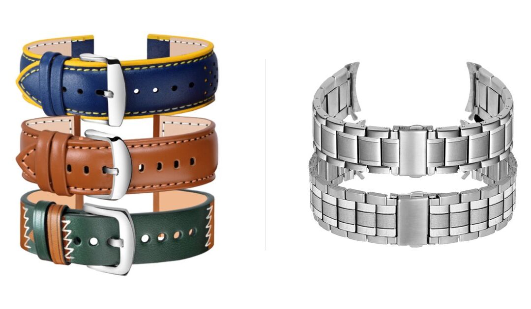 Leather & Steel Bands For Wrist Watches